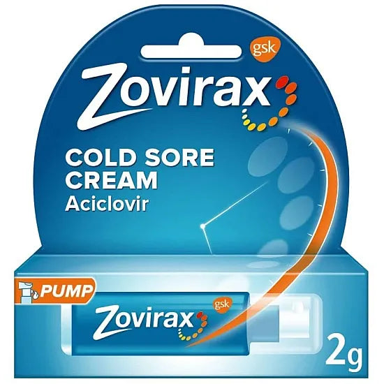Zovirax Cold Sore Treatment Cream Pump - 2g