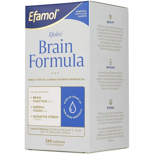 Efamol Efalex Brain Formula - 240 Easy to Swallow Capsules