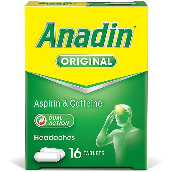 Anadin Original (Aspirin) - 16 Capsules
