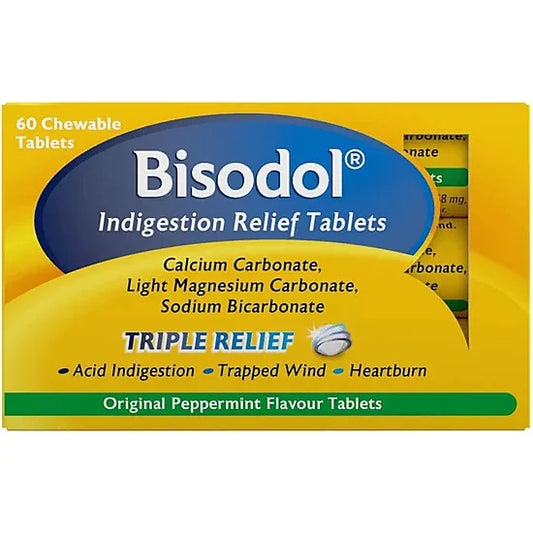 Bisodol Indigestion Relief – 60 Tablets