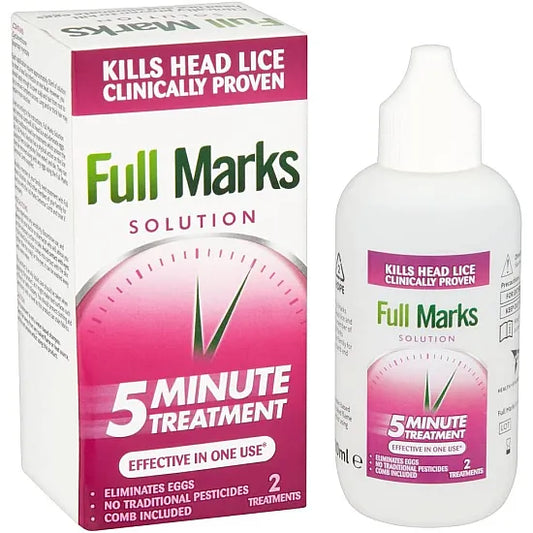 Full Marks Solution 5 Minute Treatment With Comb - Full Pack