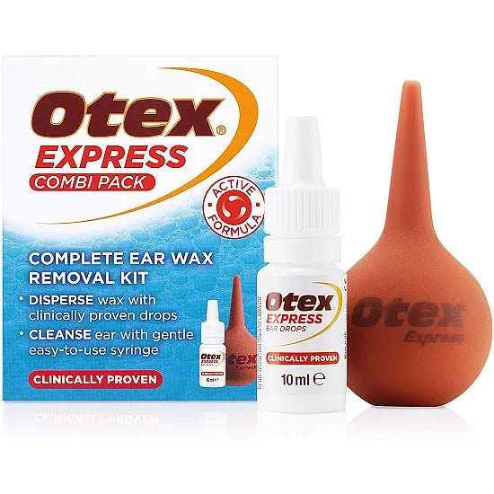 Otex Express Combi Pack Drops and Ear Syringe - 10ml