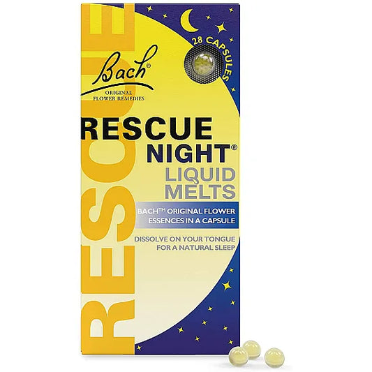 Bach Rescue Night Liquid Melts - 28 Capsules