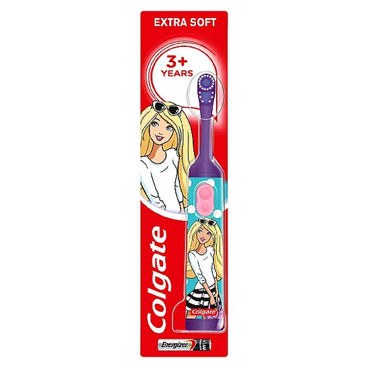 Colgate Kids Barbie Extra Soft Battery Toothbrush, 3+ Years
