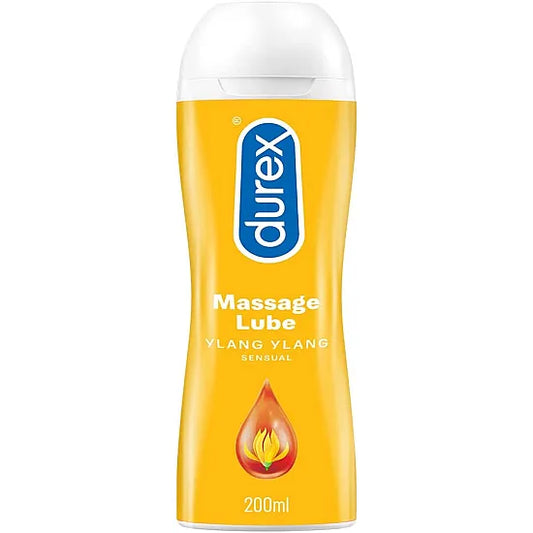 Durex Massage Lube 2-In-1 Sensual Lube Gel Water Based With Ylang Ylang - 200ml