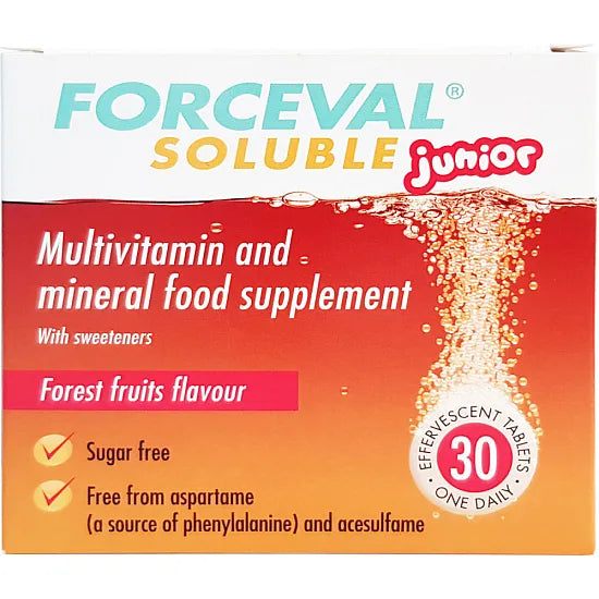 Forceval Junior Multi Vitamin 30 Soluble Tablets Vision Pharmacy