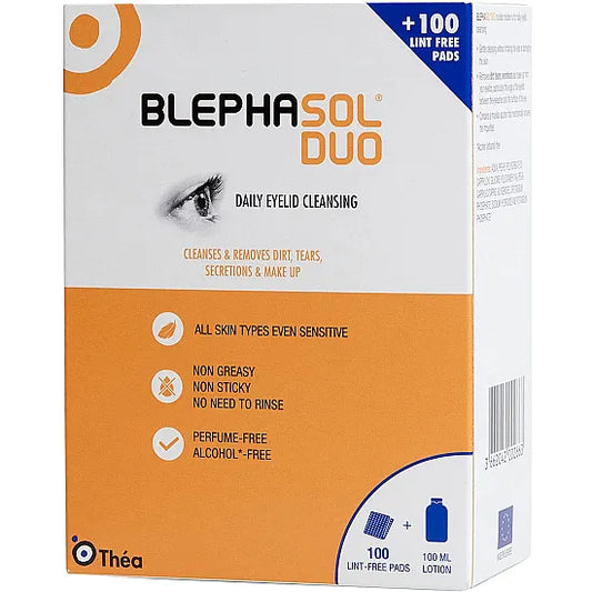 Blephasol Duo - 100ml Lotion & 100 Pads