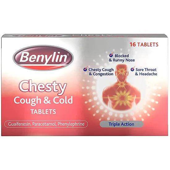 Benylin Chesty Cough & Cold - 16 Tablets
