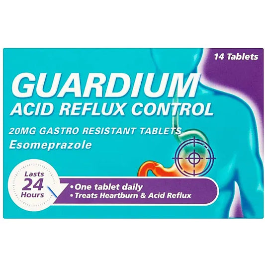 Guardium Tablets Heartburn and Acid Reflux Control