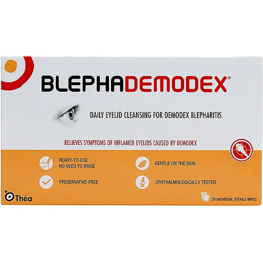 Blephademodex Sterile Eyelid Cleansing Wipes - 30 Sterile Wipes