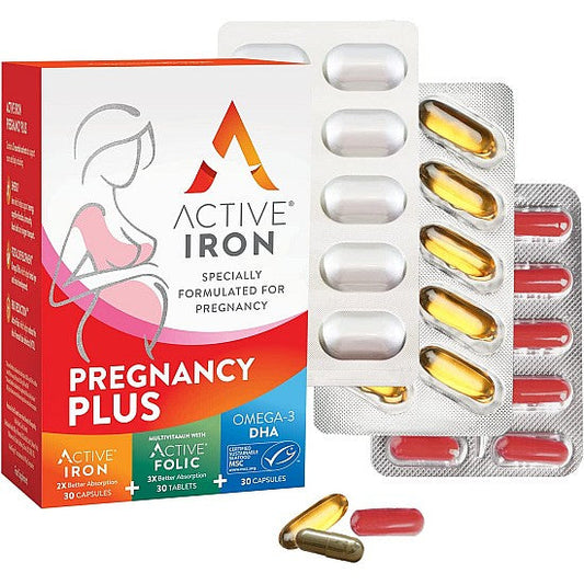 Active Iron Pregnancy Plus - 60 Capsules + 30 Tablets