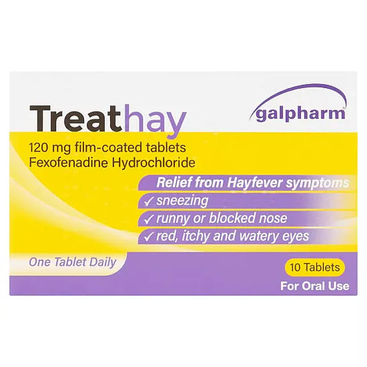 Treathay Fexofenadine 120mg - 10 Tablets