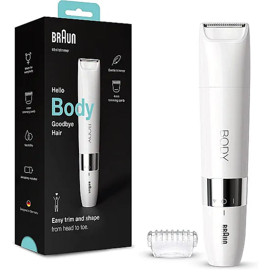 Braun BS1000 - Body Mini Trimmer - Gentle Body Hair Removal