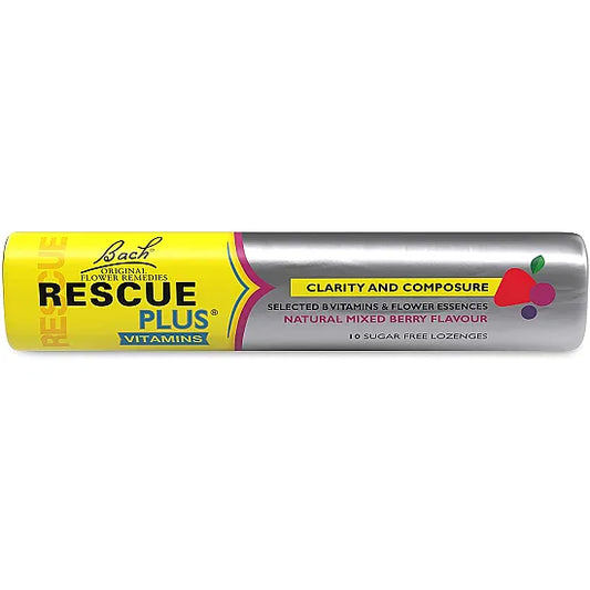 Bach Rescue Remedy Plus - 10 Mixed Berry Lozenges