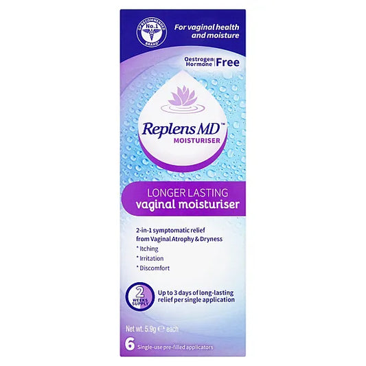 Replens - Longer Lasting Vaginal Moisturiser Pack of 6