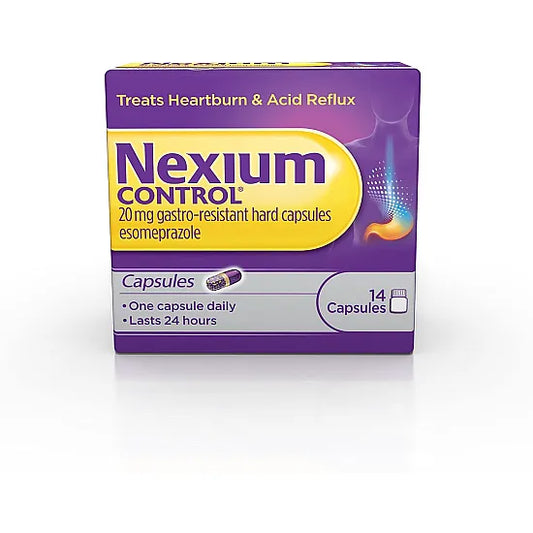 Nexium Control For Heartburn And Acid Reflux 20mg – 14 Capsules