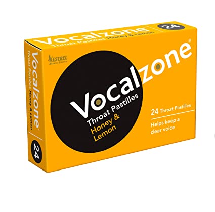 Vocalzone Honey & Lemon Throat Pastille - 24 Pastilles