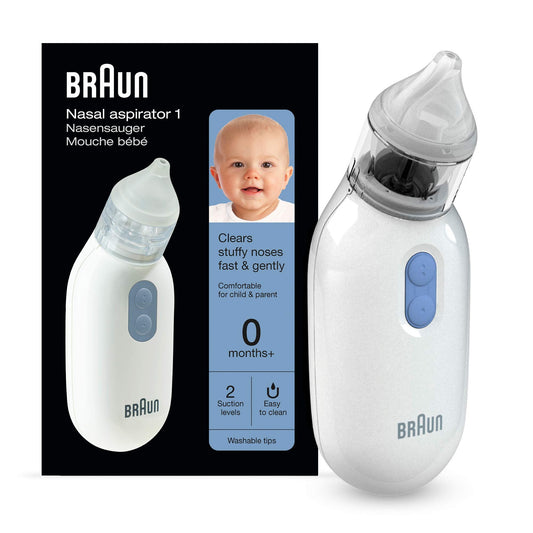 Braun Nasal Aspirator 1 BNA100EU - Clear Stuffy Noses Quickly & Gently