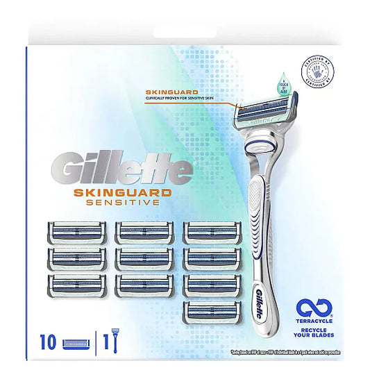 Gillette Skinguard Sensitive - Razor + 10 Blades