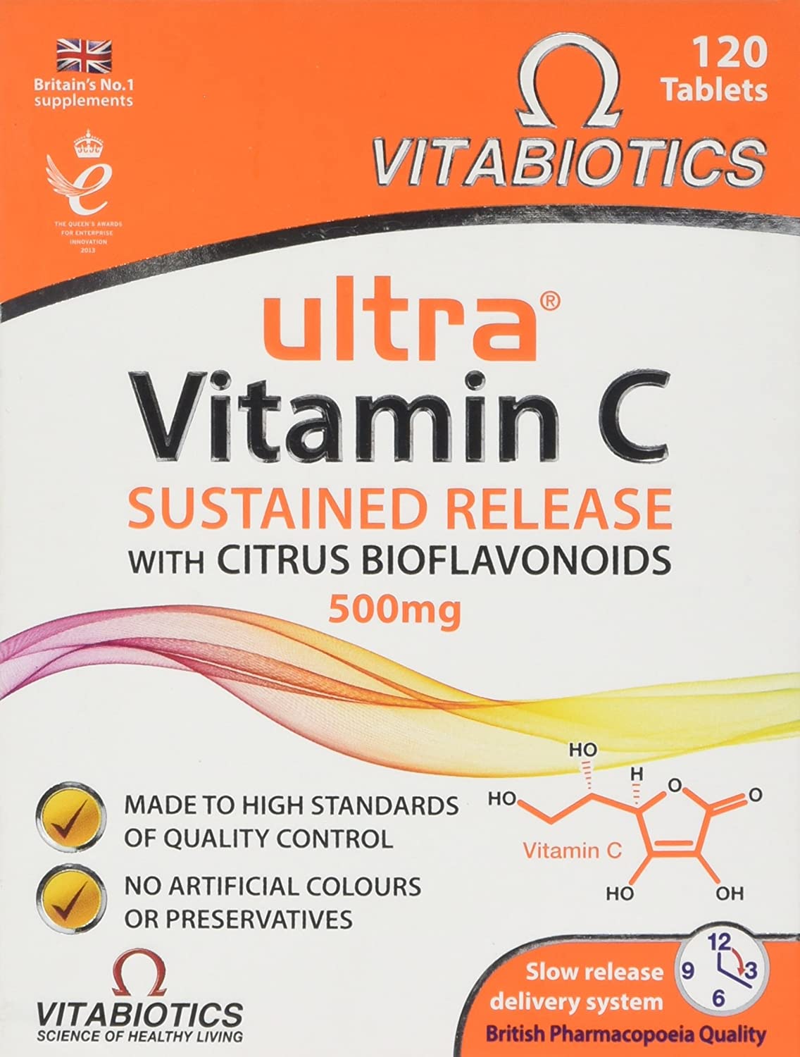Ultra Vitamin C & Citrus Bioflavonoids Tablets x120 Vision Pharmacy