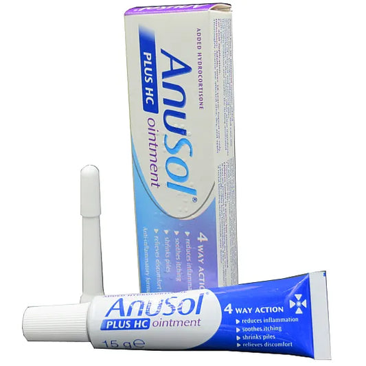 Anusol Plus HC Ointment Haemorrhoids 4 Way Action 15g