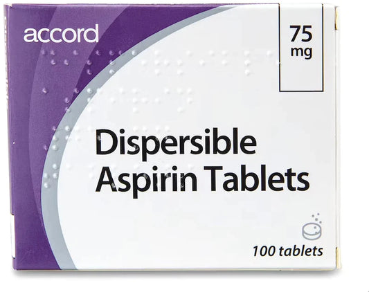 Aspirin Dispersible 75mg - 28 Tablets