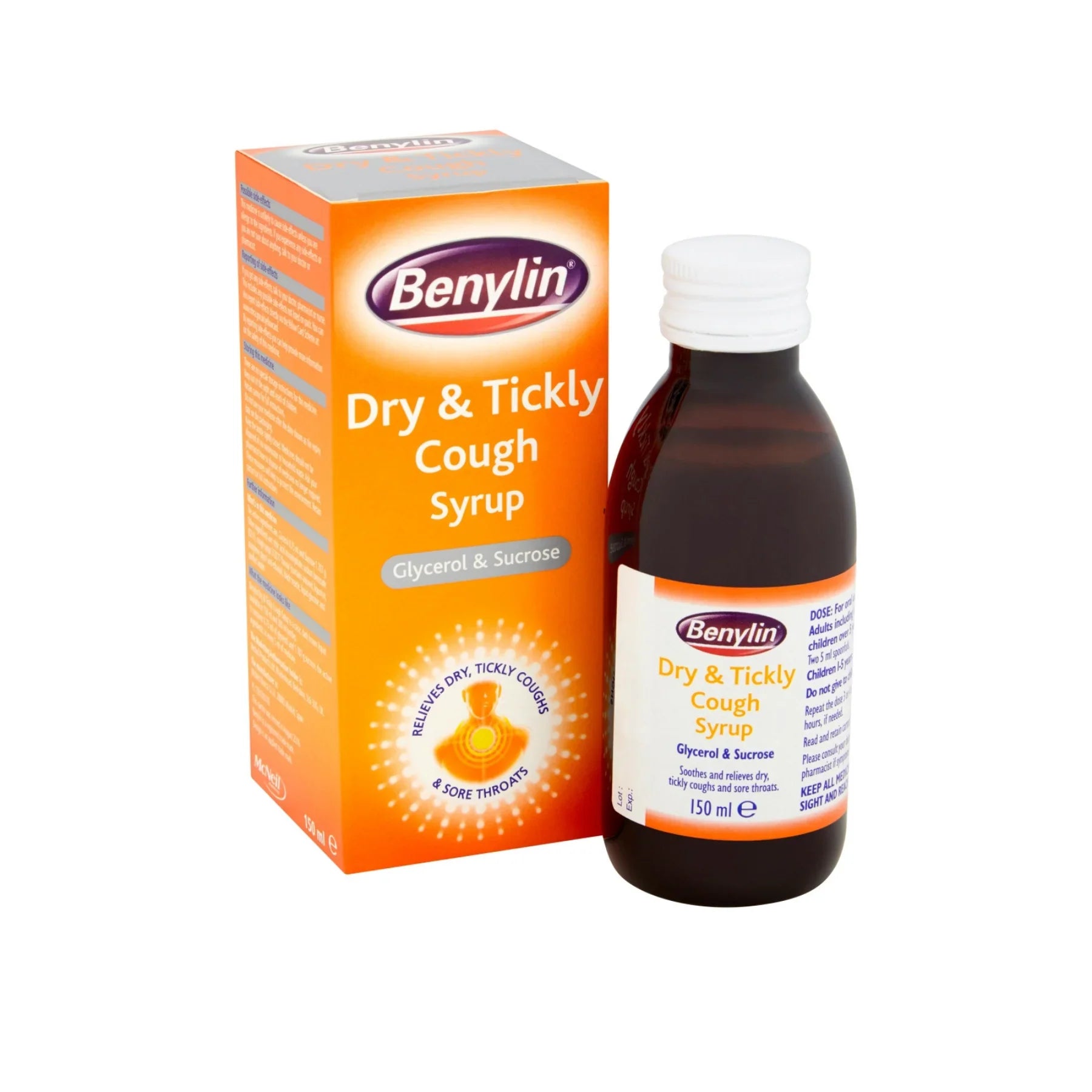Benylin Dry & Tickly Cough Syrup 150ml Vision Pharmacy