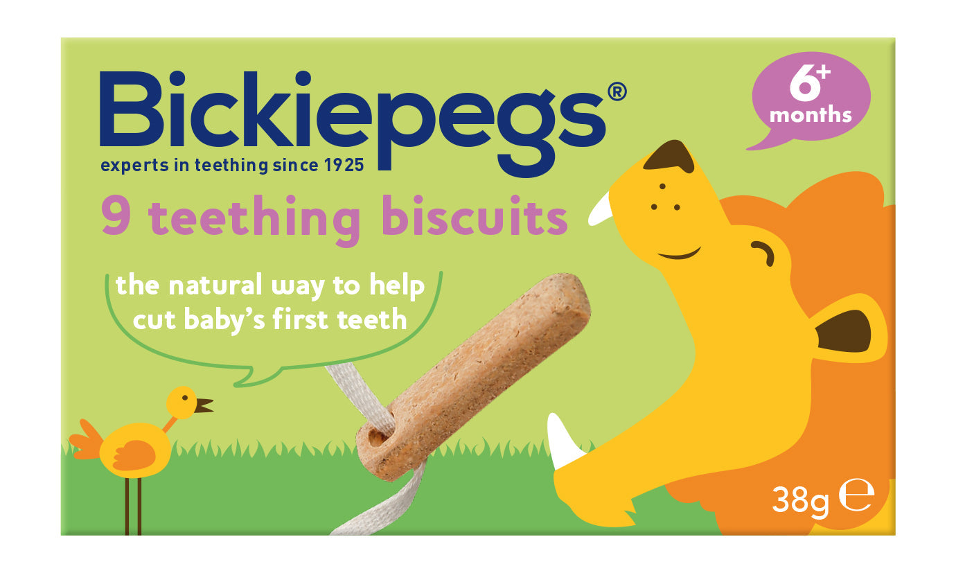 Bickiepegs Natural - 9 Teething Biscuits for Babies