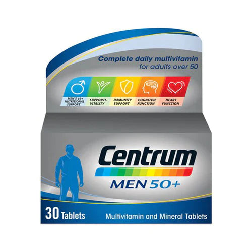 Centrum Men 50+ Multivitamins & Minerals 30 Tablets