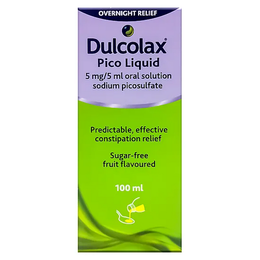 Dulcolax Pico Liquid Laxative (Sodium Picosulfate) 5mg/5ml Oral Solution – 100ml