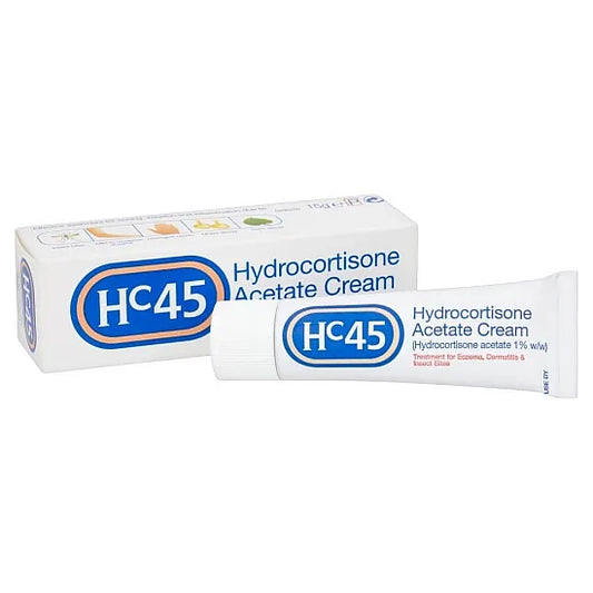 HC45 Hydrocortisone Acetate Cream - 15g