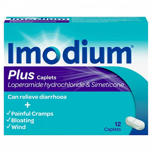 Imodium Plus 2mg/125mg - 12 Caplets
