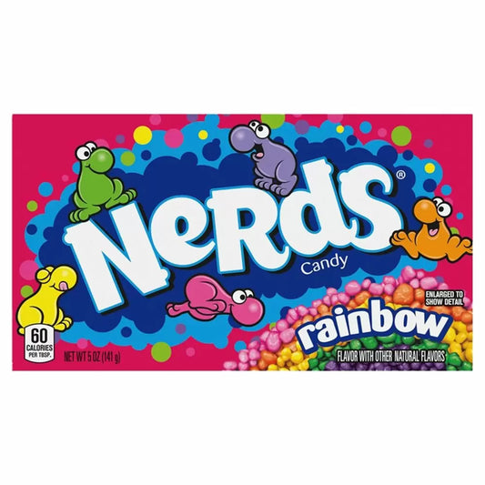 Nerds Video Box Rainbow NK 142g (5oz) - Colorful and Crunchy Candy Assortment
