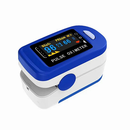 Fingertip Pulse Oximeter for Adult and Kids, SpO2 Oximeter and Blood Oxygen Saturation Monitor (Batteries Included)