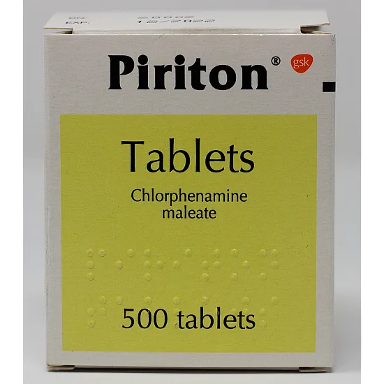 Piriton Hayfever Relief 4mg Tablets - 500 Tablets