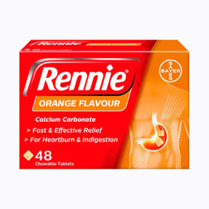 Rennie Orange Flavour - 48 Tablets