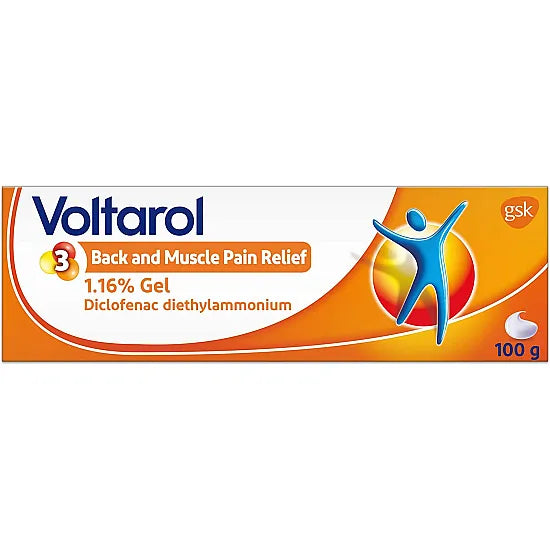 Voltarol Back and Muscle Pain Relief 1.16% Gel - 100g