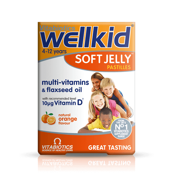 Wellkid Soft Jelly Strawberry -30 PASTILLES
