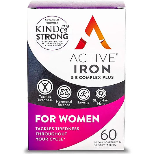 Active Iron For Women - 30 Iron Tablets & 30 Vitamin B Tablets