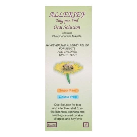 Allerief 2mg per 5ml Oral Solution 150ml