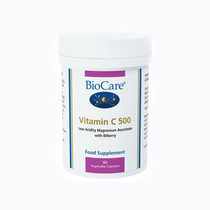 Biocare Vitamin C 500mg – 60 Vegetable Capsules