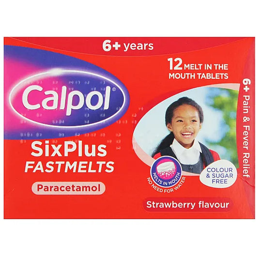 Calpol Six Plus Fast Melts Strawberry