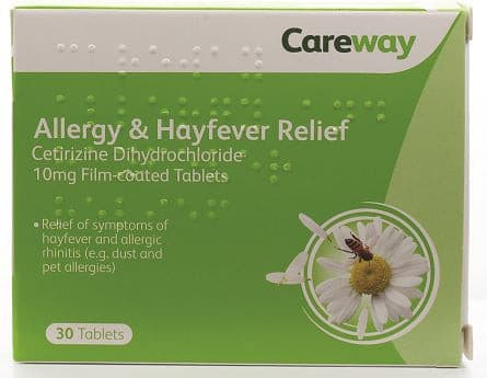 Cetirizine Allergy & Hayfever Tablets
