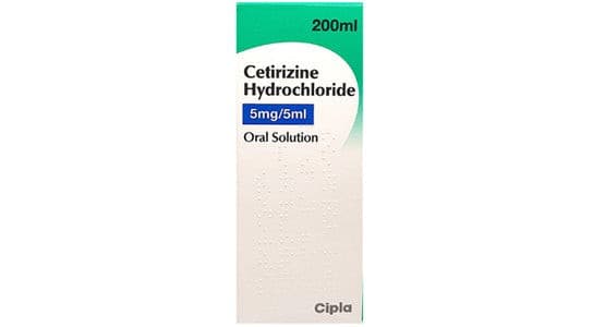 Cetirizine Hydrochloride 5mg/5ml Oral Solution 200ml (Cipla)