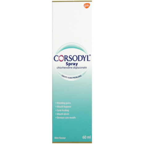 Corsodyl Gum & Mouth Spray - 60ml