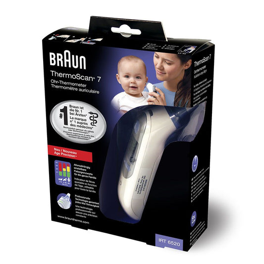 Braun ThermoScan 7 IRT6520 - Ear Thermometer with Age Precision