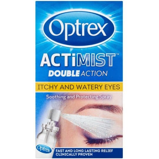 Optrex ActiMist Double Action 2in1 for Eye Spray for Itchy + Watery Eyes 10ml