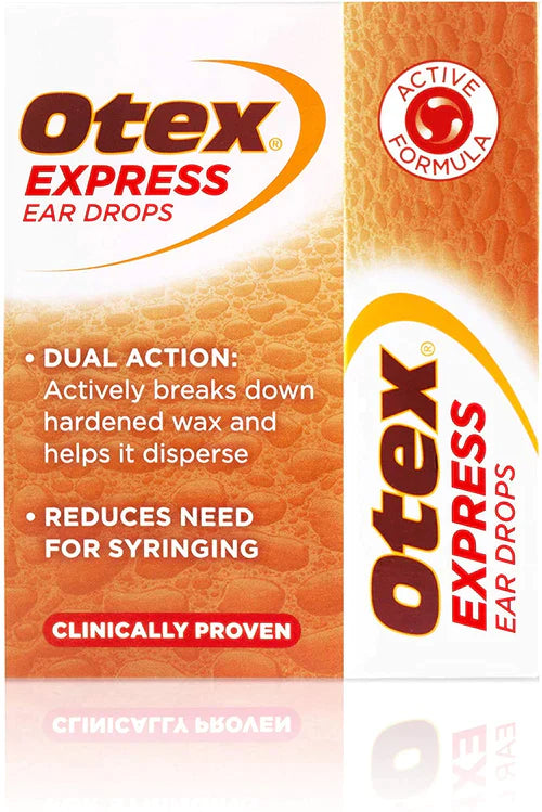 Otex Express Ear Drops  for Hardened Ear Wax