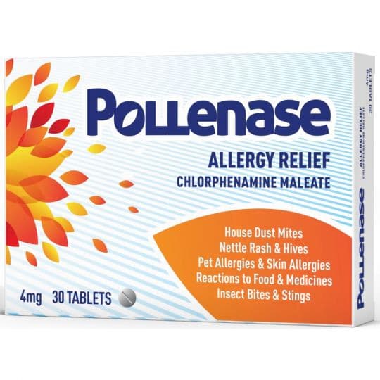 Chlorphenamine Maleate 4mg Tablets 30s
