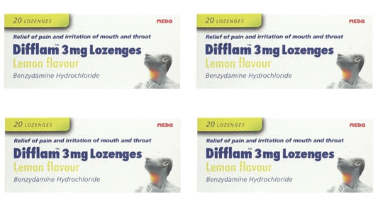 DIFFLAM 3mg Lozenges - Lemon Flavour (20)